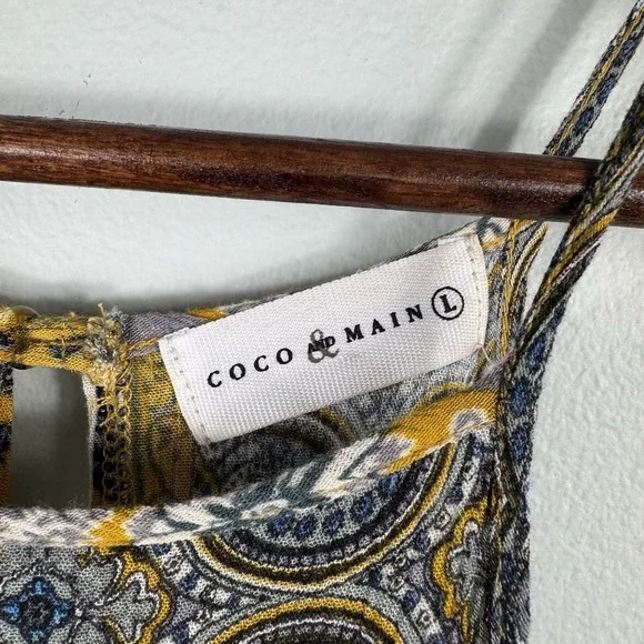 Coco & Main, Women's Size Large, Spaghetti Strap, Boho Style, Dress - Picture 6 of 7